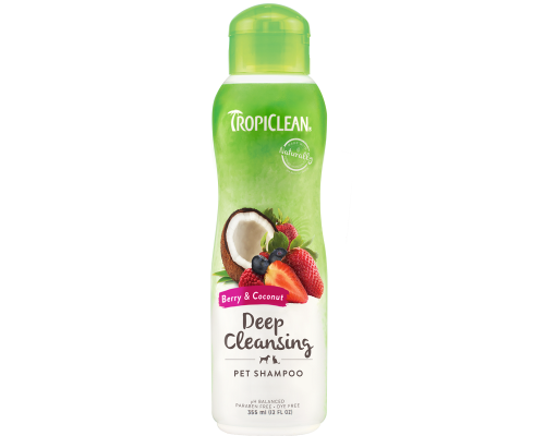 Шампунь Tropiclean Ягоды и кокос  свежесть и глубокая чистка 355мл 202498