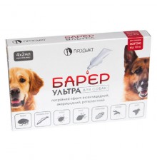 Капли на холку Барьер Ультра для собак от 10 кг №4 Продукт