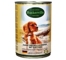 Корм для собак петух с рисом и цукини  400 г Baskerville