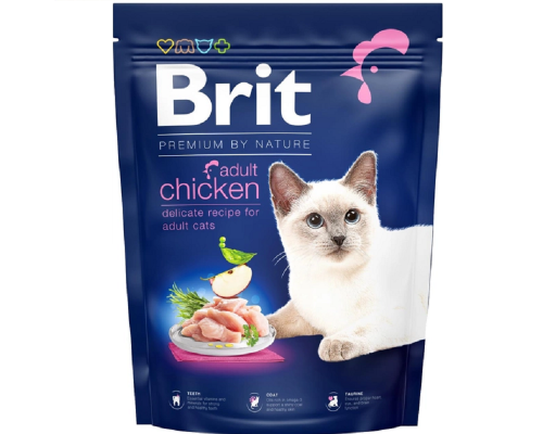 Корм для котів Бріт дорослих курка Brit Premium Преміум Бай Нейчер Кет Едалт 300ш 171843