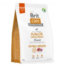 Сухий корм для цуценят великих порід Dog Hypoallergenic Junior Large Breed з ягням 3 кг Brit Care