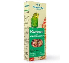 Корм для волнистых попугаев Колосок овощной 140 г Природа