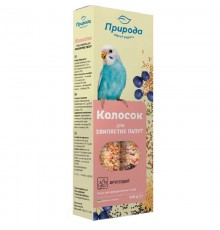 Корм для хвилястих папуг Колосок Фруктовий 140 г ПРИРОДА PR740026