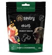 Лакомство для собак Nobility Crunchy Snacks для здоровья костей и суставов с кроликом и черноплодной рябиной 200 г Сейвори Savory