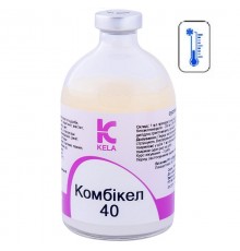Суспензия для инъекций Комбикел 40 при заболеваниях органов дыхания мочеполовой системы и кожных инфекциях 100 мл Kela