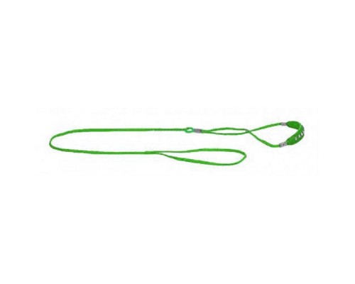 Ринговка Dog Extreme с кожаными накладками 5 мм  1,3 м зелёная COLLAR 43245