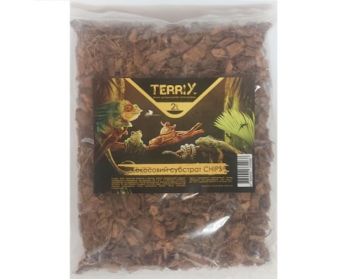 Пресований кокосовий ґрунт для тераріуму 2 л TerriX 374988