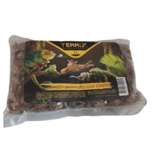 Прессованный кокосовый грунт для террариума Chips чипсы большие 1 л TerriX