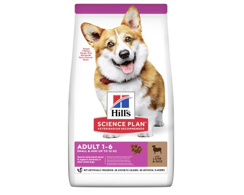 Сухий корм для собак SP Adult Small & Mini  для малих порід з ягням 6кг Hill's