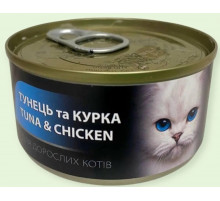 Корм д/кот ANIMALL тунец с курицей консерва в нежном желе 85 г