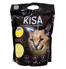 Наполнитель для кошачьих туалетов соевый Kisa Tofu Melon с ароматом дыни 2,6 кг 6 л TOP CAT