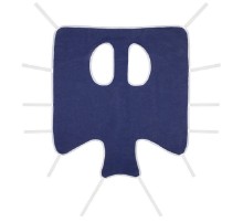 Попона послеоперационная №4 хлопок синяя А 65-80 см В 68 см Collar