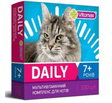 Таблетки для котов от 7 лет Daily мультивитаминный комплекс №100 Vitomax