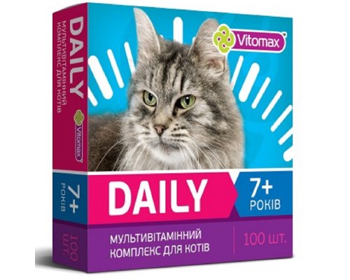 Вітаміни Вітомакс Vitomax Деілі Daily для котів від 7 років 50 г 201654