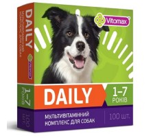 Таблетки для собак 1-7 лет Daily мультивитаминный комплекс №100 Vitomax