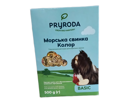 Корм для длинношерстных морських свинок с биотином  500 г Природа
