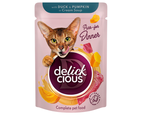 Корм д/кот Деликшес Delickcious пауч 