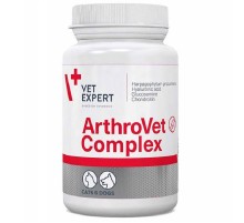Таблетки для котів і собак ArthroVet Complex для підтримки функції хрящів і суглобів №90 VetExpert