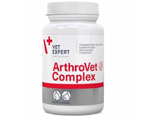 Таблетки для котів і собак ArthroVet Complex для підтримки функції хрящів і суглобів №90 VetExpert