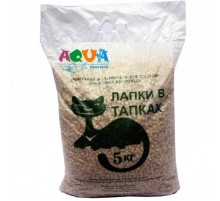 Наполнитель для кошачьих туалетов Лапки в тапках гранулированный 5 кг АкваМания