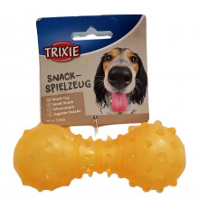 Игрушка для собак Гантель термопластичная резина желтая Dog Activity  12 см Trixie