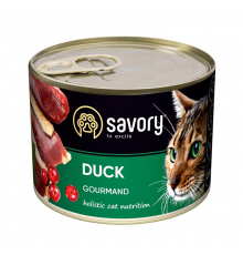 Корм для котов консерва Сейвори SAVORY утка 200 г 30617
