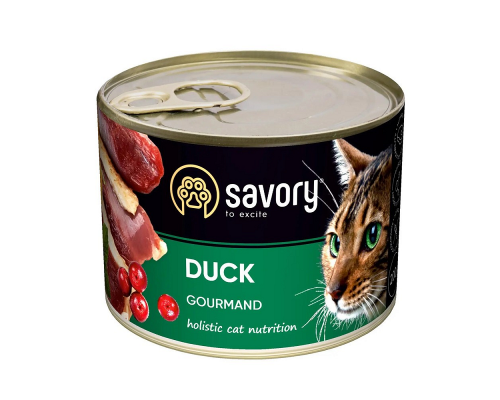 Корм для котів консерва Сейвори SAVORY качка  200 г 30617