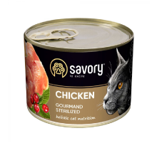 Корм для котов консерва Сейвори SAVORY курица 200 г 30754