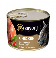 Корм для котов консерва Сейвори SAVORY курица 200 г 30754