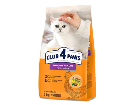 Сухой корм для котов Adult Cats Urinary Health профилактики мочекаменной системы 2 кг Клуб 4 лапы