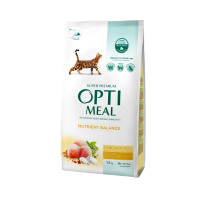 Сухой корм для котов Adult Cat Chicken с курицей 1,5 кг Optimeal
