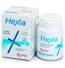 Таблетки для собак и котов Hexia Contains Hemp Oil обезболивающая добавка №40 Candioli