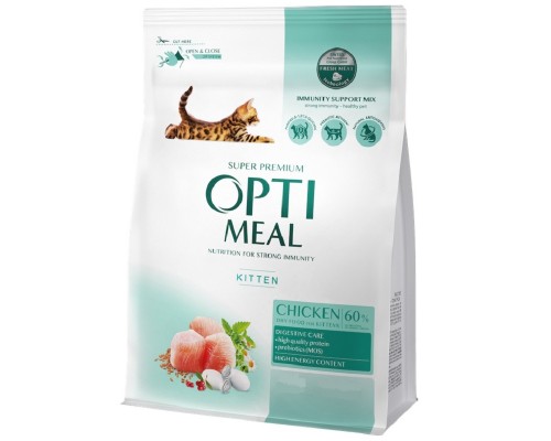 Сухий корм для кошенят Kitten Chicken курка 4 кг Optimeal
