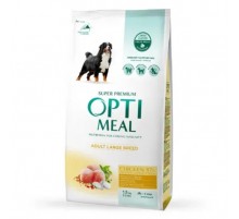 Корм OPTIMEAL для собак больших пород сухой курица 1.5 кг