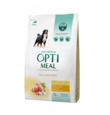 Корм для собак OPTIMEAL сухий великих порід курка 4 кг