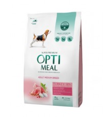 Сухий корм для собак середніх порід Adult Dogs Medium з індичкою 4 кг Optimeal