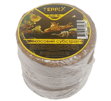 Кокосовий субстракт пресований для ахатин и террариумов * 0,9 л TerriX