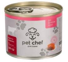 Корм для взрослых котов  паштет с говядиной 200 г Pet Chef