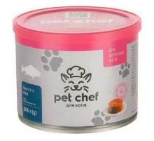 Корм для взрослых котов паштет с рыбой 200 г Pet Chef
