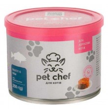 Корм для взрослых котов паштет с рыбой 200 г Pet Chef