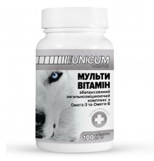 Таблетки для собак Unicum Premium Мультивитамин №100 Unicum