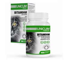 Таблетки Unicum premium для кошек профилактика мочекаменной болезни 100 таблеток Unicum