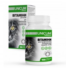 Таблетки Unicum premium для кошек профилактика мочекаменной болезни 100 таблеток Unicum