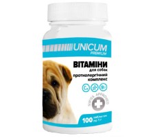 Витамины Unicum Premium для собак противоаллергический комплекс №100 Unicum