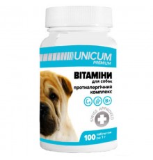 Витамины Unicum Premium для собак противоаллергический комплекс №100 Unicum