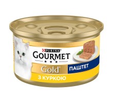 Корм для котов Гурмет голд паштет курица консерва 85г