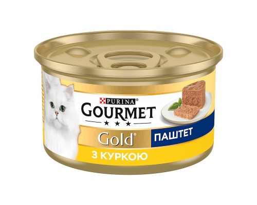 Корм для котов Gourmet Gold паштет с курицей 85 г Purina