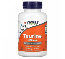 Таблетки Taurine 500 мг витаминизировання диетическая добавка №100 Now Foods