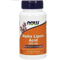 Таблетки Alpha Lipoic Acid 250 мг диетическая добавка антиоксидант №60 Now Foods
