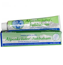 Бальзам Alpenkrauter FuBbalsam противарикозный с экстрактом листьев винограда и конского каштана 200 мл Original Lacure